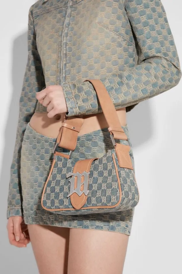 Women Bags MISBHV Washed Denim Shoulder Bag Small Washed Denim