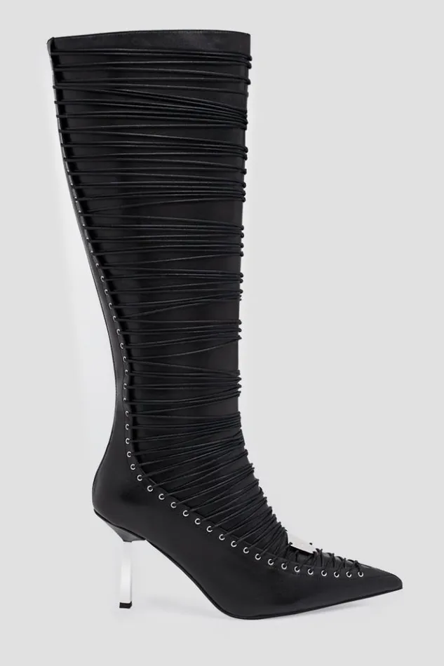 Women Boots MISBHV High Heel Anastazja Knee High Boot Black