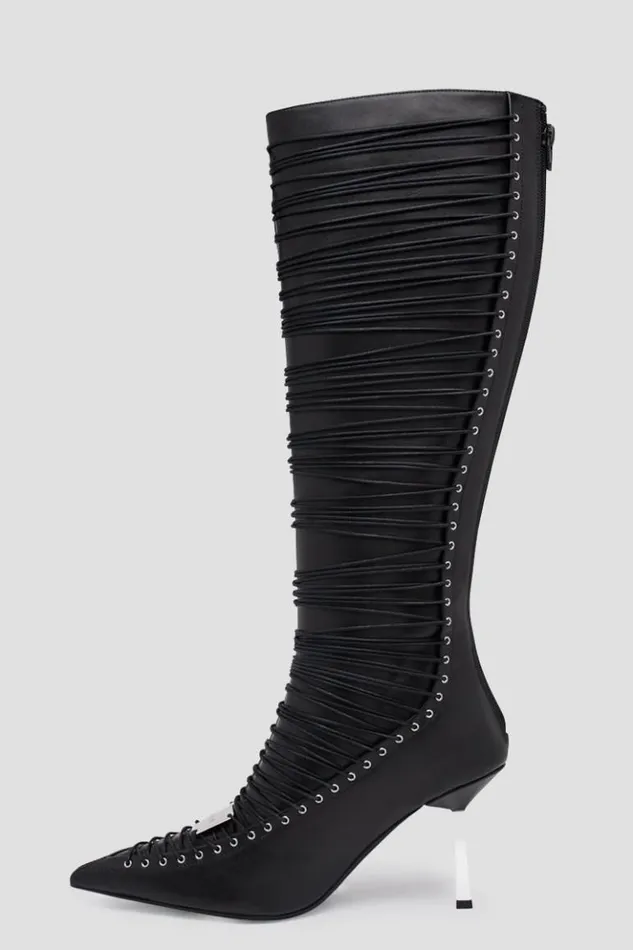 Women Boots MISBHV High Heel Anastazja Knee High Boot Black