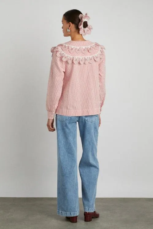 Women Bottoms Damson Madder Babysitter Jean 8211 Embroidered Bow