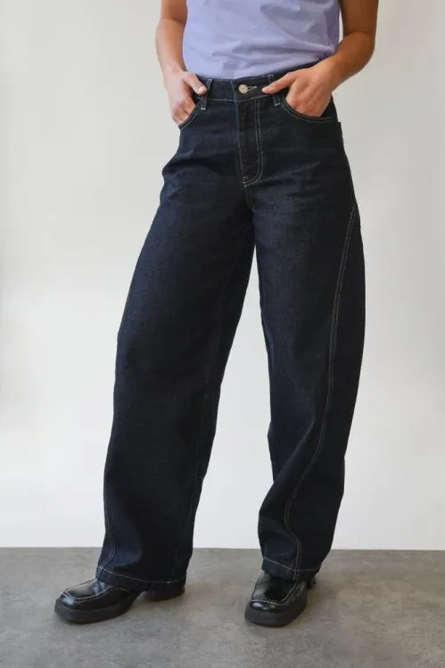 Women Bottoms Damson Madder Dion Jean 8211 Dark Indigo