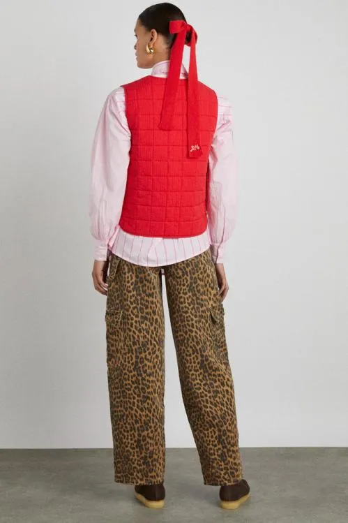 Women Bottoms Damson Madder Dion Jean 8211 Leopard Cargo