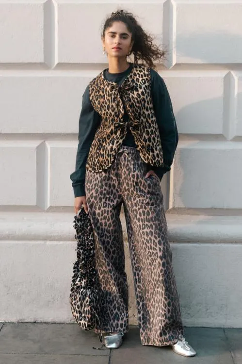 Women Bottoms Damson Madder Rafe Pant 8211 Leopard