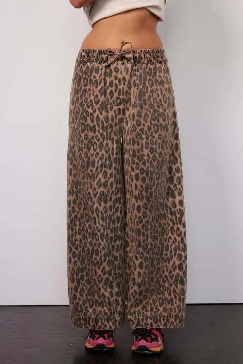 Women Bottoms Damson Madder Rafe Pant 8211 Leopard