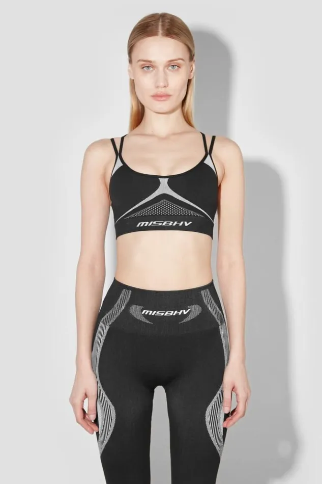 Women Bras MISBHV Performa Bra Top Blackwhite