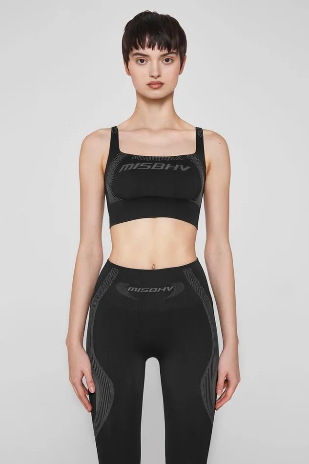 Women Bras MISBHV Sport Bra Top Muted Black