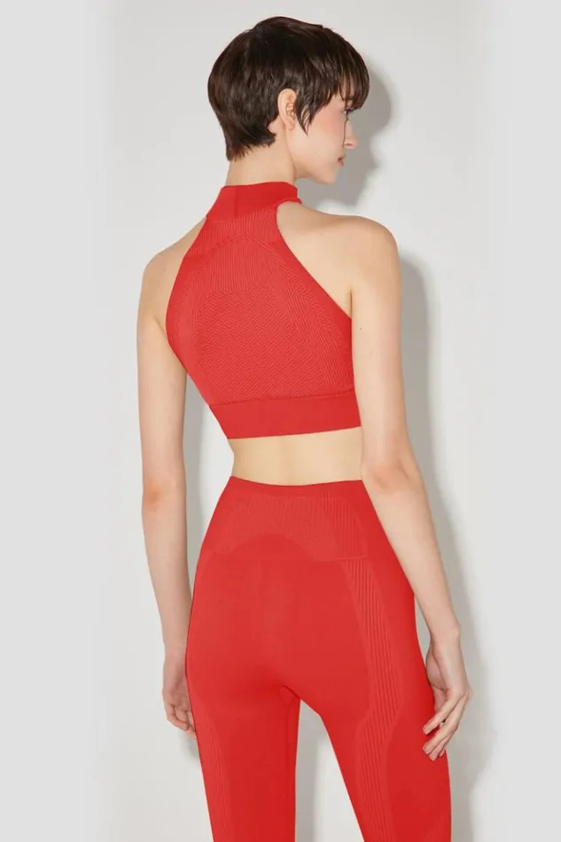 Women Bras MISBHV Sport Halter Bra Coral Red