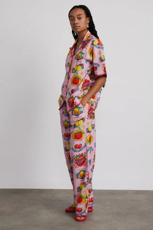 Women Coords Damson Madder Chlo Shirt 8211 Fruit Labels