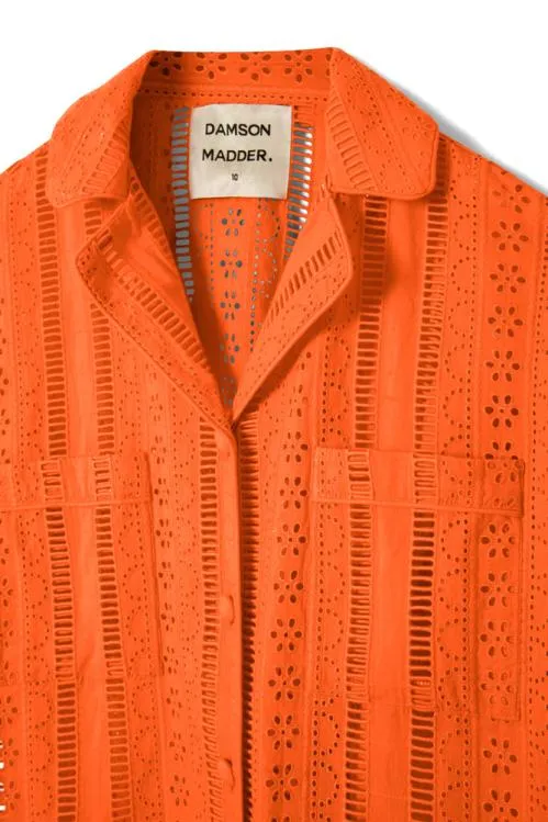 Women Coords Damson Madder Chlo Shirt 8211 Orange Broderie