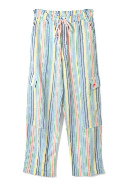 Women Coords Damson Madder Sicily Rocket Cargo Trousers 8211 Multi Stripe