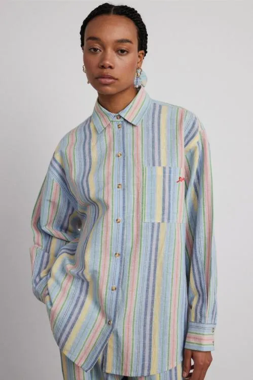 Women Coords Damson Madder Skyla Shirt 8211 Multi Stripe