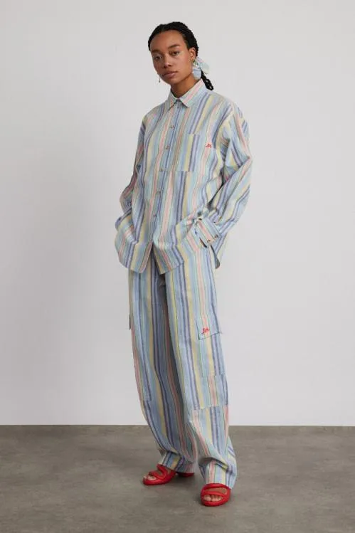 Women Coords Damson Madder Skyla Shirt 8211 Multi Stripe