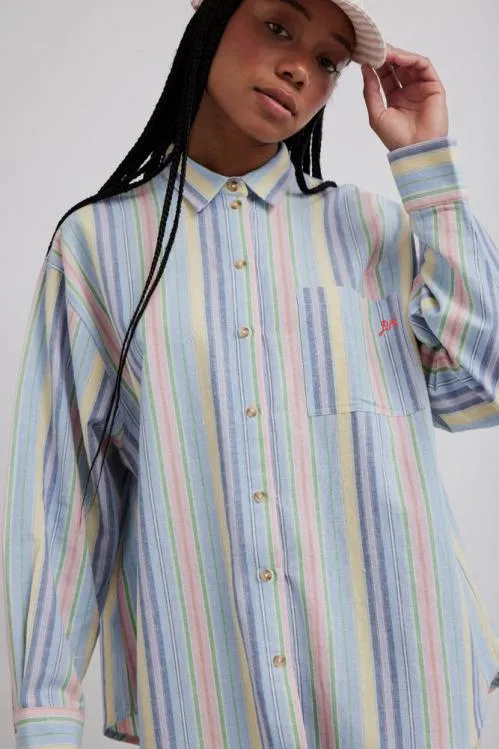 Women Coords Damson Madder Skyla Shirt 8211 Multi Stripe
