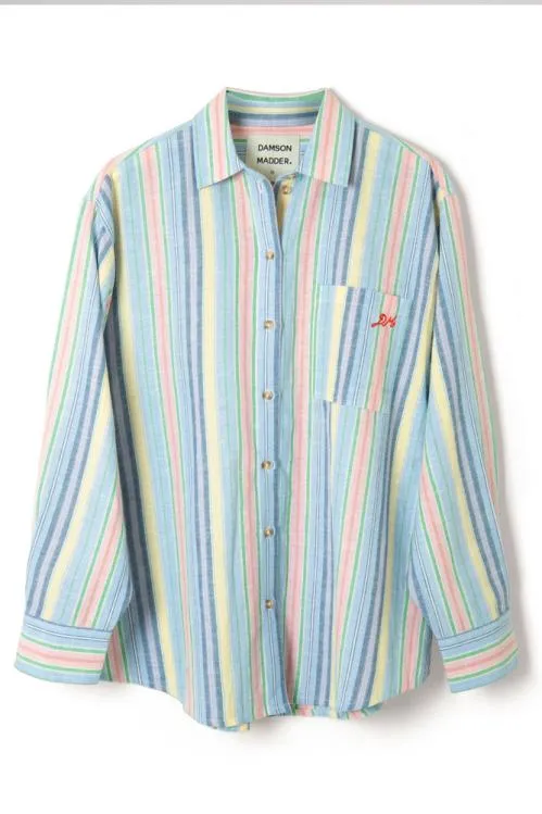 Women Coords Damson Madder Skyla Shirt 8211 Multi Stripe