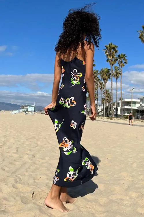 Women Dresses Damson Madder Beach Flower Slip Dress