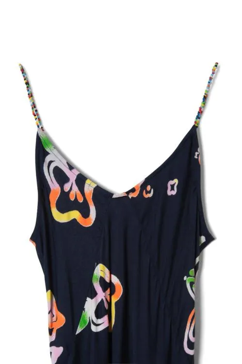 Women Dresses Damson Madder Beach Flower Slip Dress