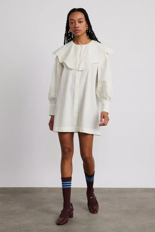 Women Dresses Damson Madder Mimi Mini Dress 8211 Off White Broderie