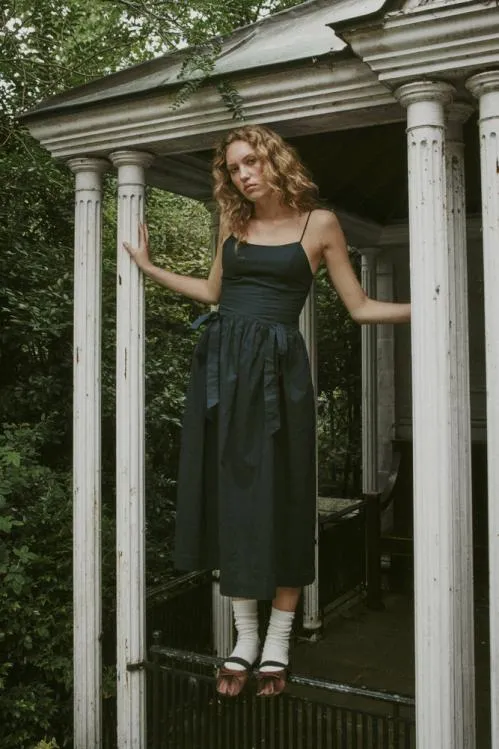 Women Dresses Damson Madder Penelope Apron Dress 8211 Navy