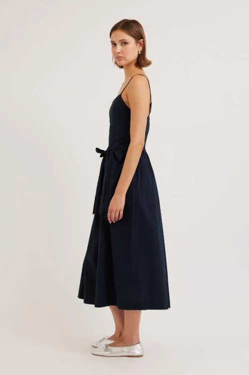 Women Dresses Damson Madder Penelope Apron Dress 8211 Navy