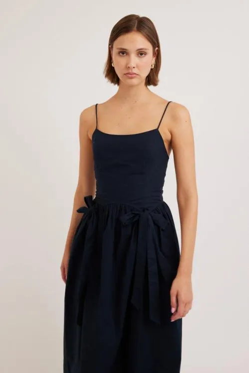 Women Dresses Damson Madder Penelope Apron Dress 8211 Navy