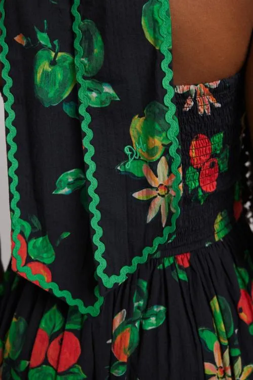 Women Dresses Damson Madder Pia Midi Dress 8211 Apple Print