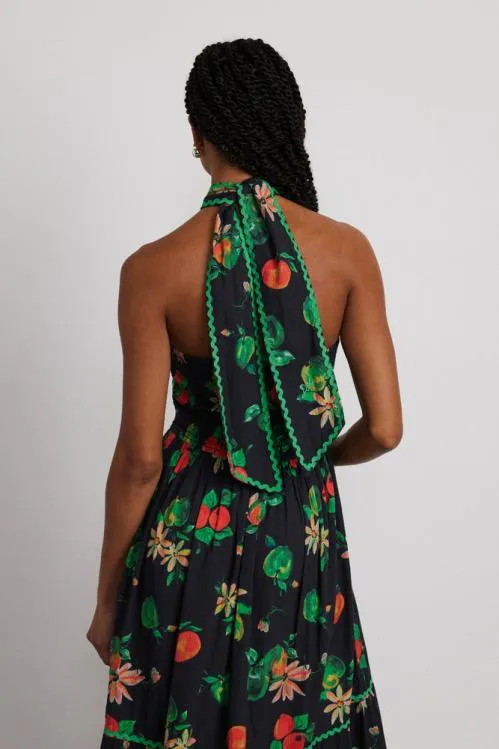 Women Dresses Damson Madder Pia Midi Dress 8211 Apple Print