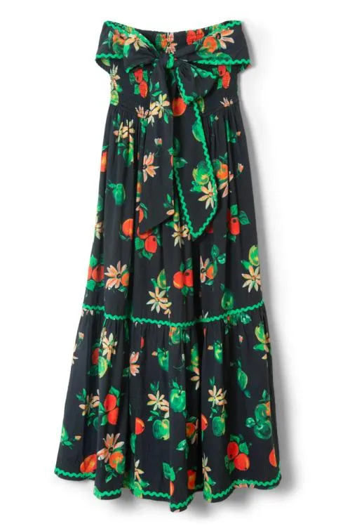 Women Dresses Damson Madder Pia Midi Dress 8211 Apple Print