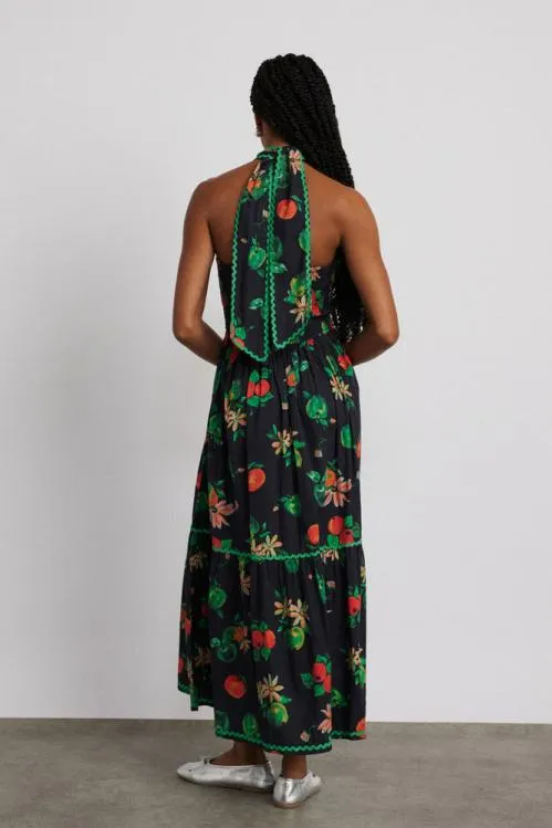 Women Dresses Damson Madder Pia Midi Dress 8211 Apple Print
