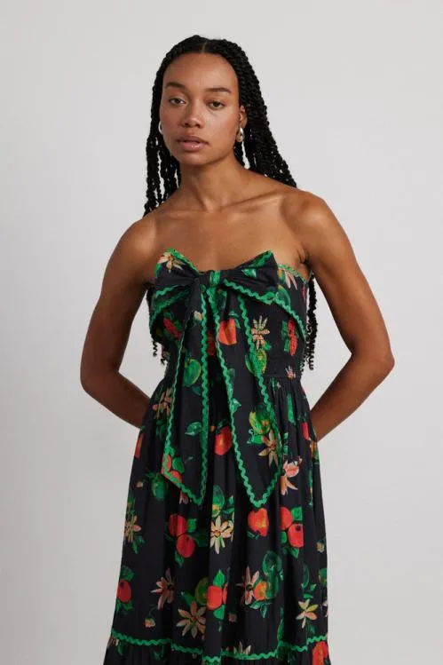 Women Dresses Damson Madder Pia Midi Dress 8211 Apple Print