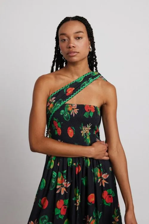 Women Dresses Damson Madder Pia Midi Dress 8211 Apple Print