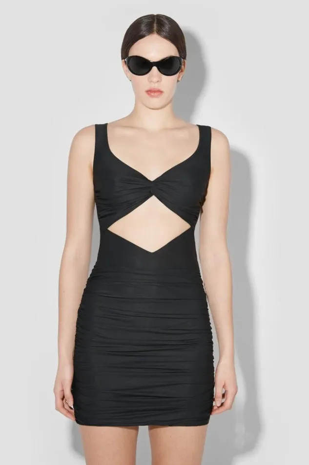 Women Dresses MISBHV Pandora Wrapped Mini Dress Black
