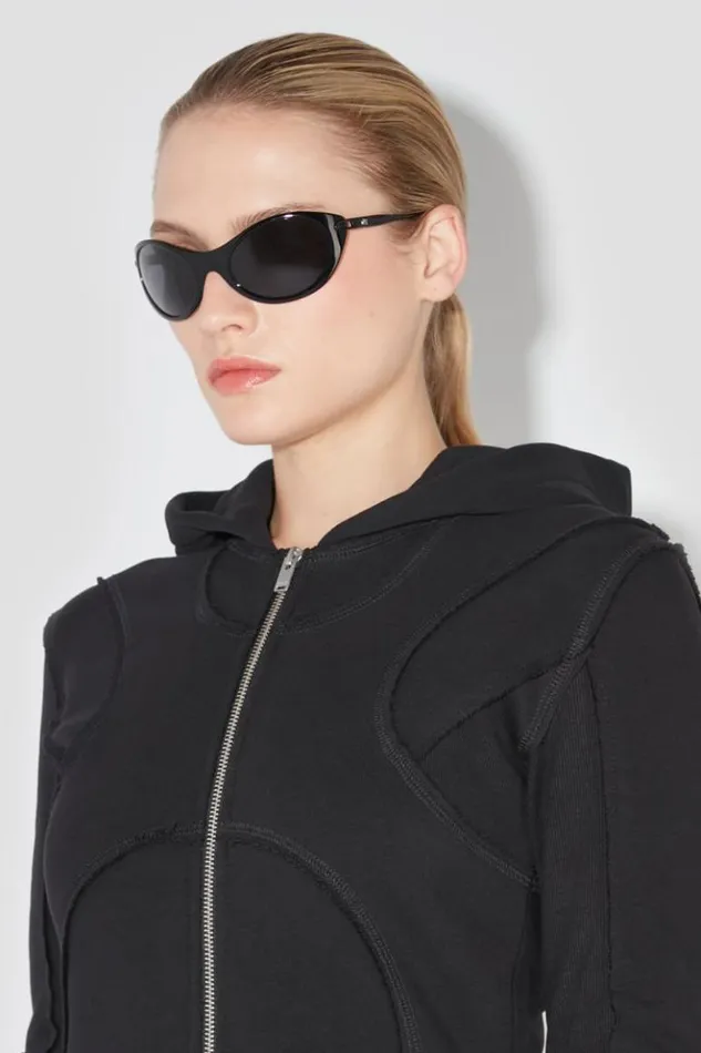 Women Hoodies and Sweats MISBHV X Hoodie Zipped Black