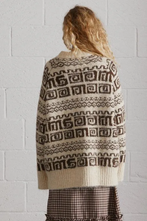 Women Knitwear Damson Madder Dickson Blouson Cardi