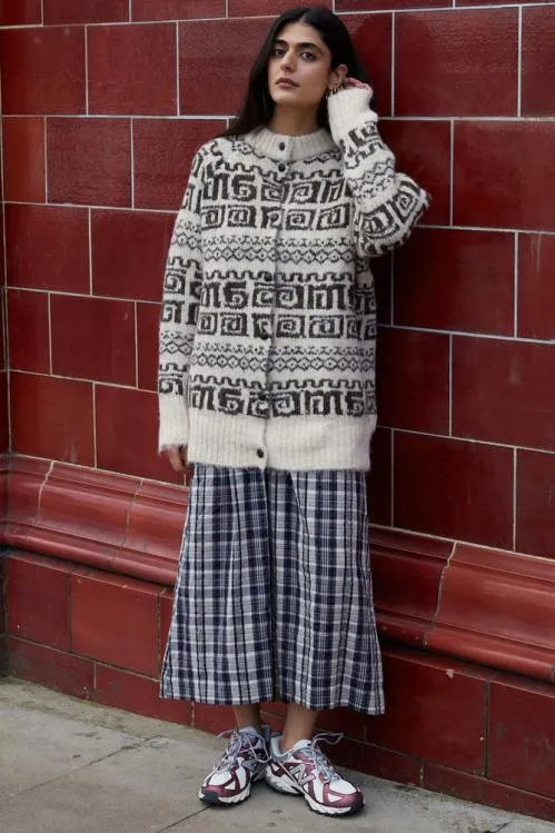 Women Knitwear Damson Madder Dickson Blouson Cardi
