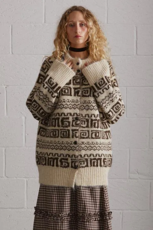 Women Knitwear Damson Madder Dickson Blouson Cardi