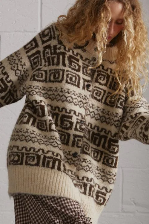 Women Knitwear Damson Madder Dickson Blouson Cardi