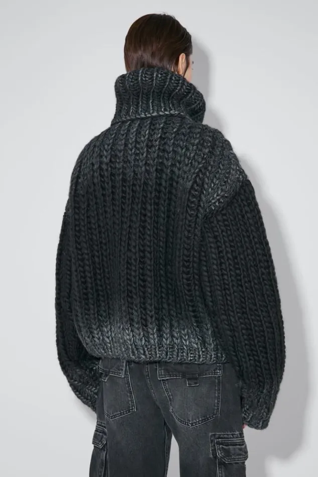 Women Knitwear MISBHV Bulky Wax Sweater Black