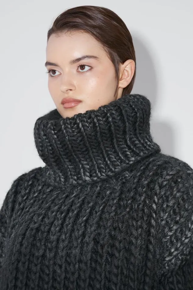 Women Knitwear MISBHV Bulky Wax Sweater Black