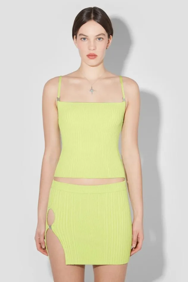 Women Knitwear MISBHV Knitted Top Lime