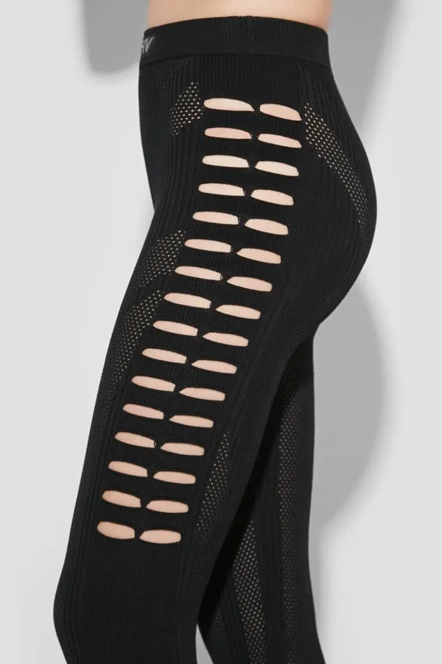 Women Leggings MISBHV Future Sport Mesh Trousers Black