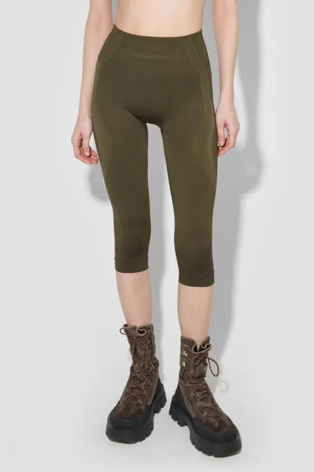Women Leggings MISBHV Sport Capri Leggings Grunge Olive