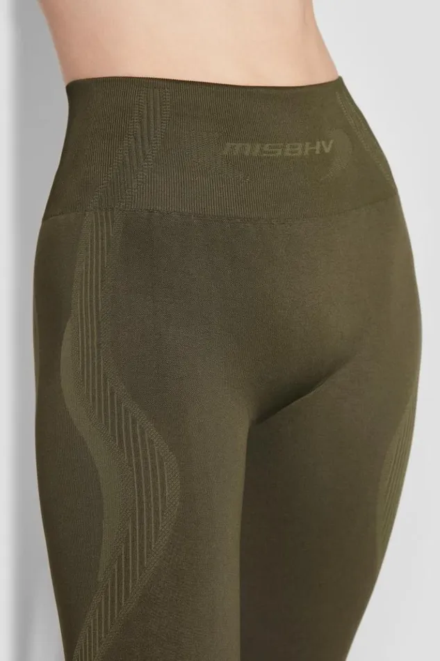 Women Leggings MISBHV Sport Capri Leggings Grunge Olive