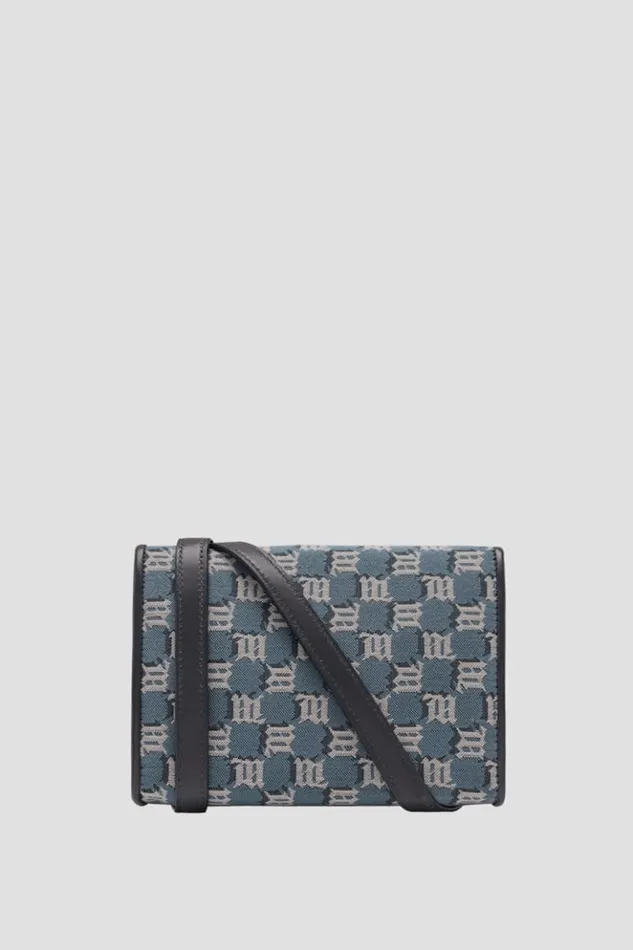 WomenMen Bags MISBHV Jacquard Monogram Phone Pouch Blue