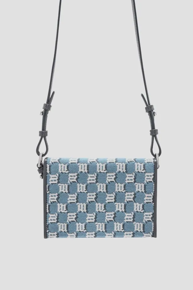 WomenMen Bags MISBHV Jacquard Monogram Phone Pouch Blue