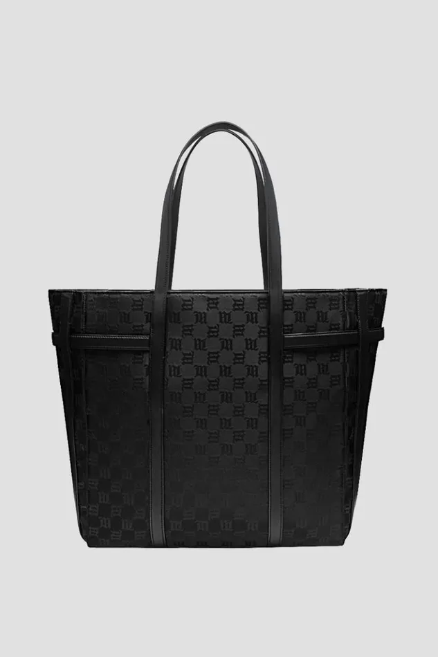 WomenMen Bags MISBHV Monogram Nylon Shopper Bag Black