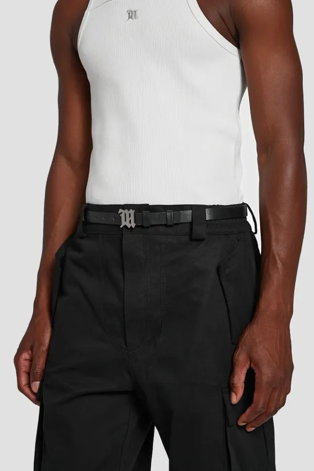 WomenMen Belts MISBHV Gothic M Belt Black