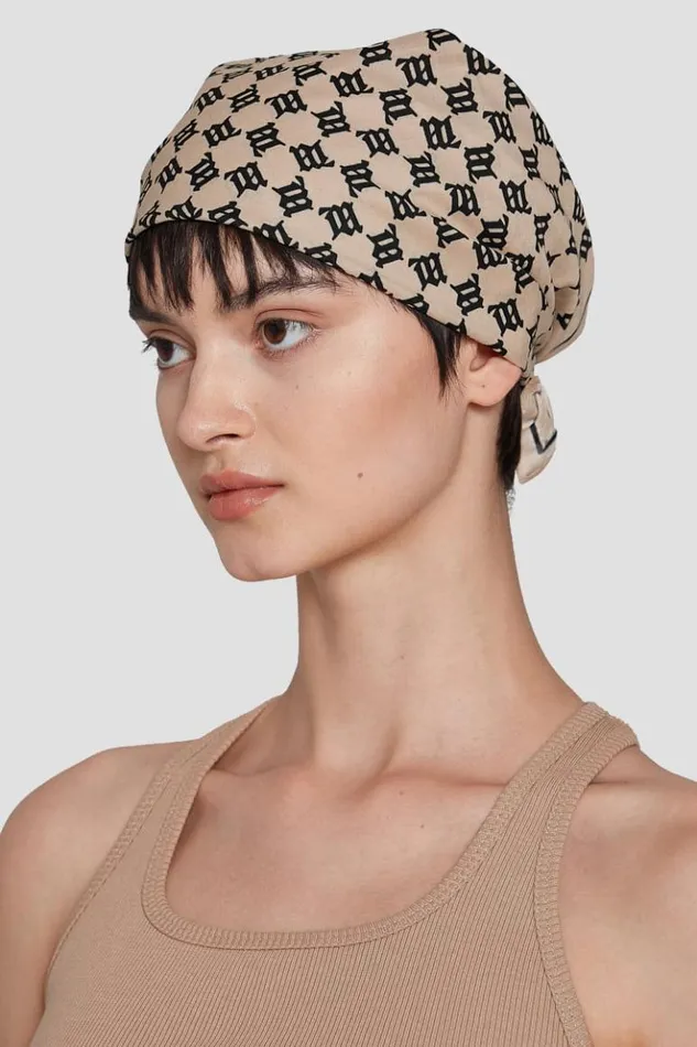 WomenMen Hats MISBHV Monogram Bandana Beige