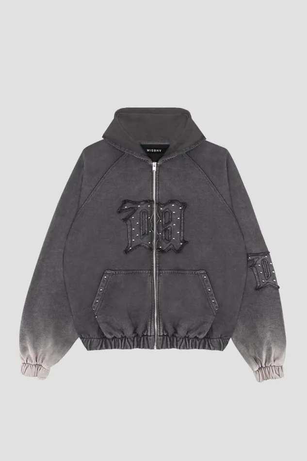 WomenMen Hoodies and Sweats MISBHV Metamorph Hoodie Washed Black