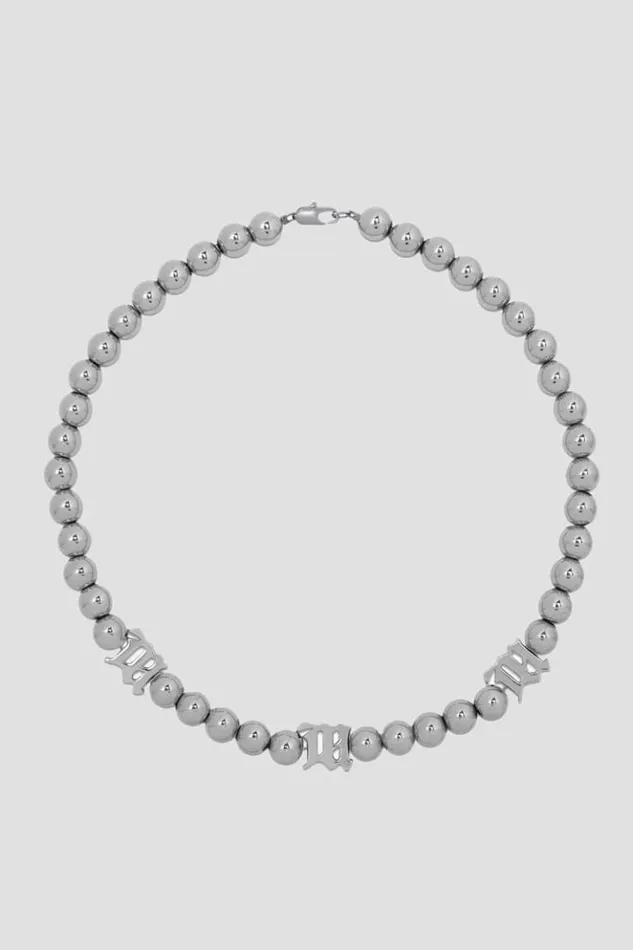 WomenMen Jewelry MISBHV Ball Chain Necklace Grey