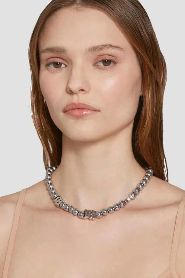 WomenMen Jewelry MISBHV Ball Chain Necklace Grey